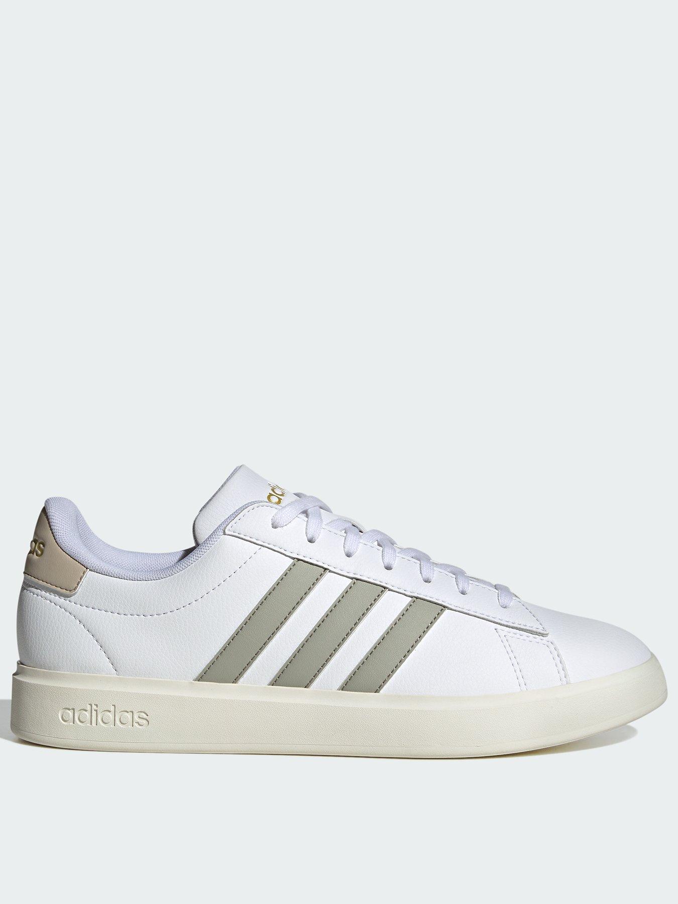 Mens white on sale adidas trainers sale