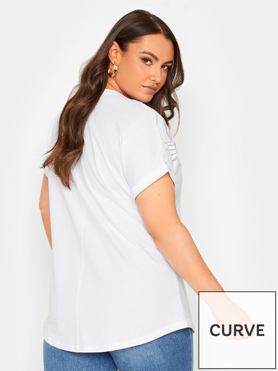 stillFront image of yours-mesh-raglan-t-shirt-white