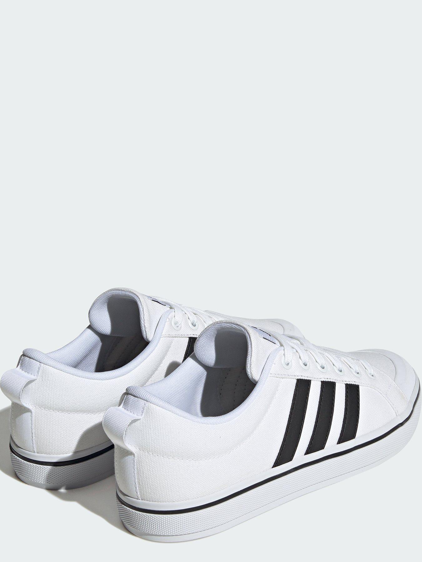 Adidas white canvas shoes hotsell