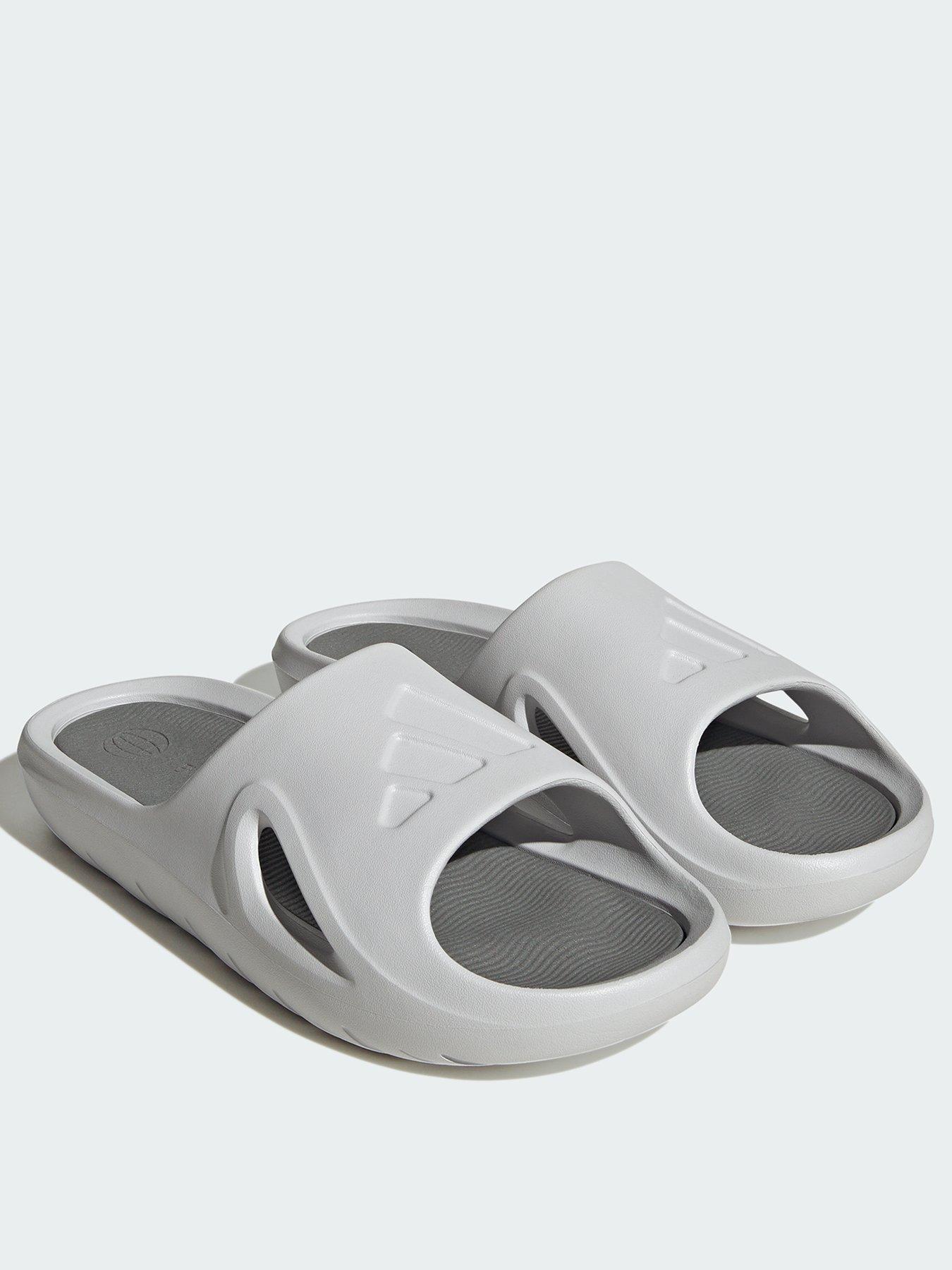 adidas Sportswear Mens Adicane Sliders Light Grey littlewoods