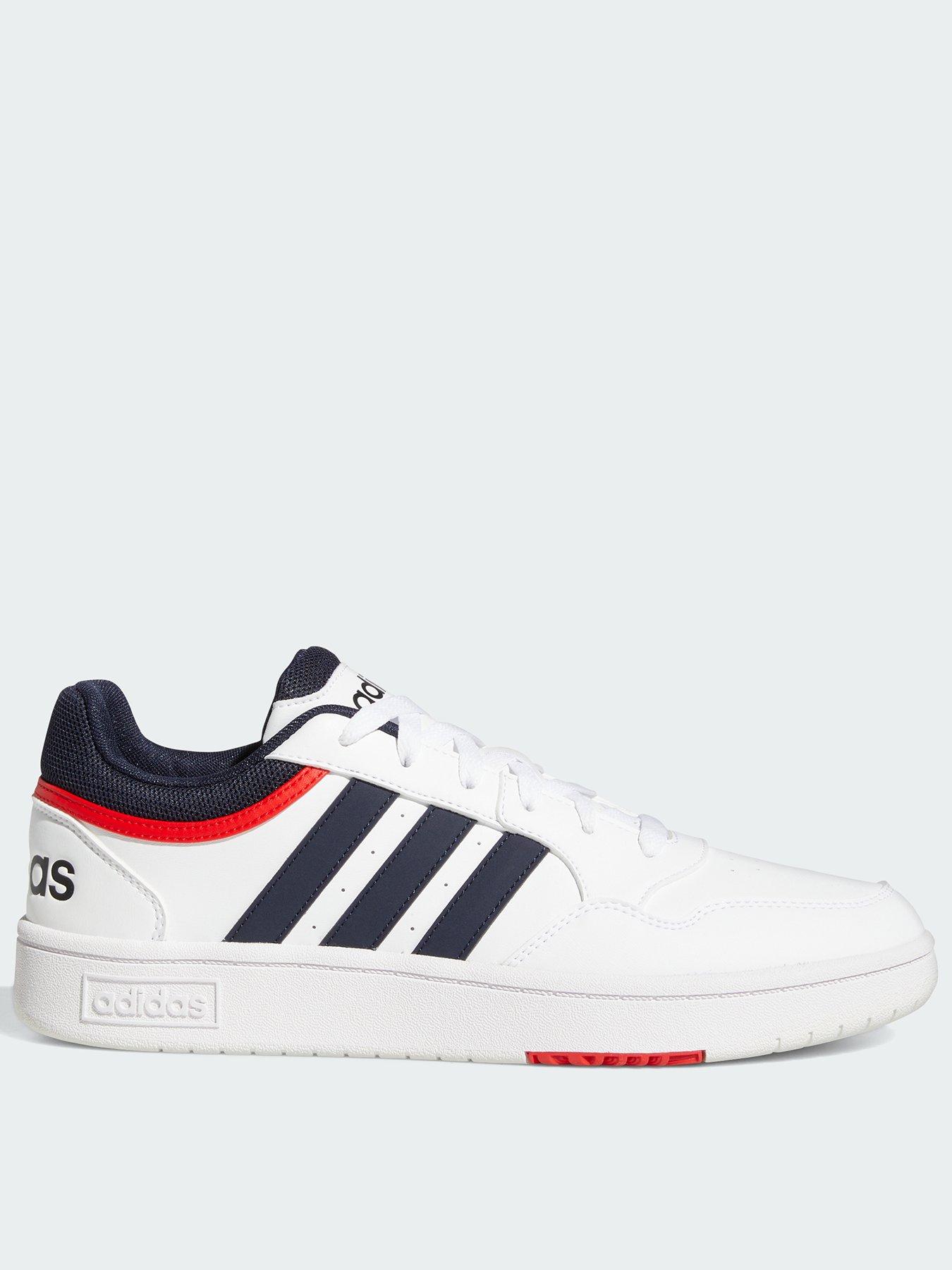 undefined Mens Hoops 3.0 Trainers - White/Navy