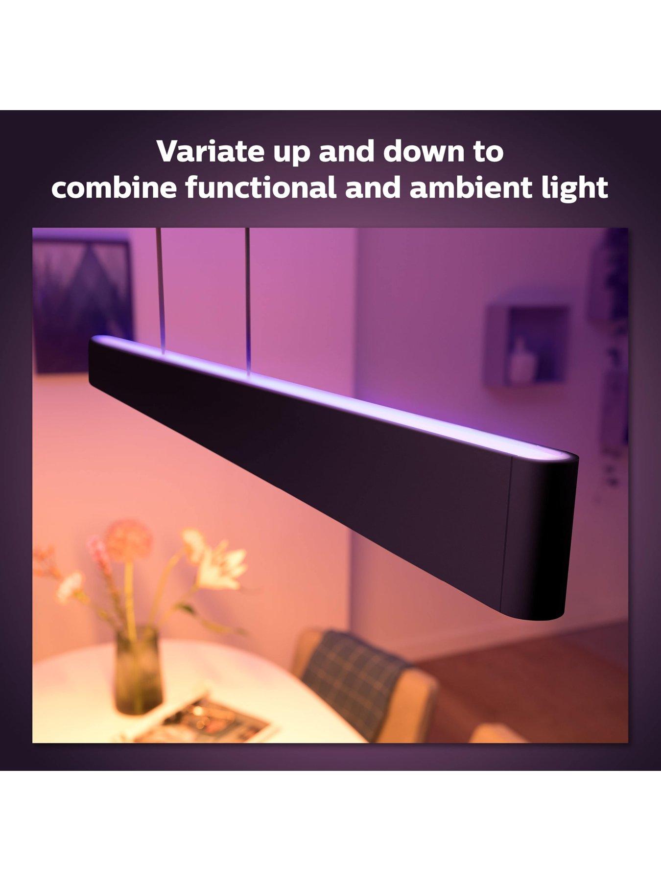 Philips Hue Ensis Hue pendant black 2x39W 24V | littlewoods.com