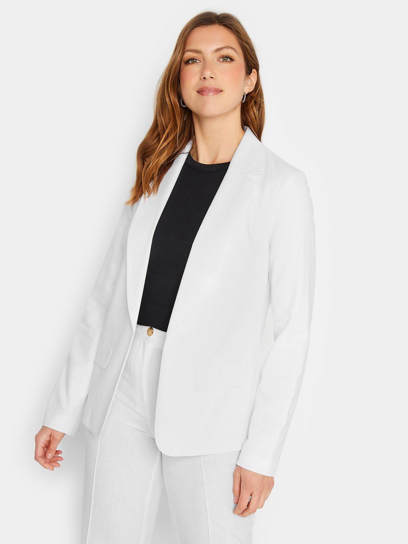 White linen jacket womens new arrivals