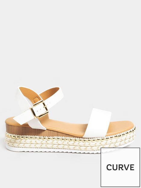 yours-extra-wide-fit-two-part-espadrille-white