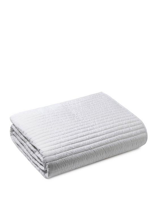stillFront image of bianca-quilted-lines-bedspread-throw-in-white