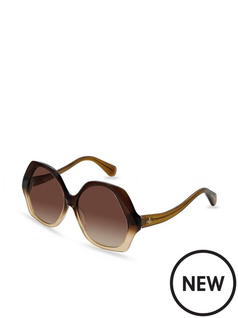 vivienne-westwood-oversized-sunglasses-brown