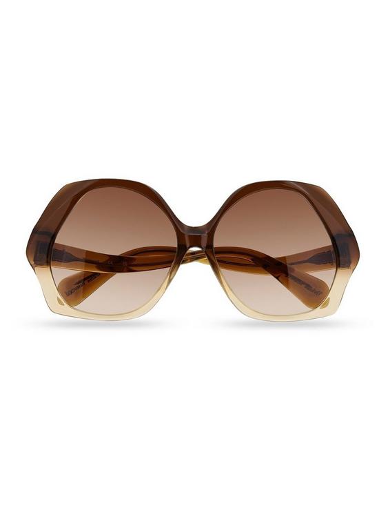 stillFront image of vivienne-westwood-oversized-sunglasses-brown