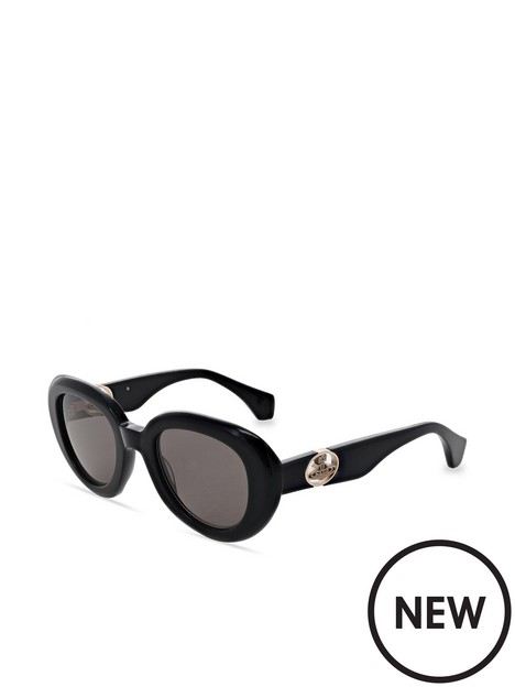 vivienne-westwood-round-sunglasses-black