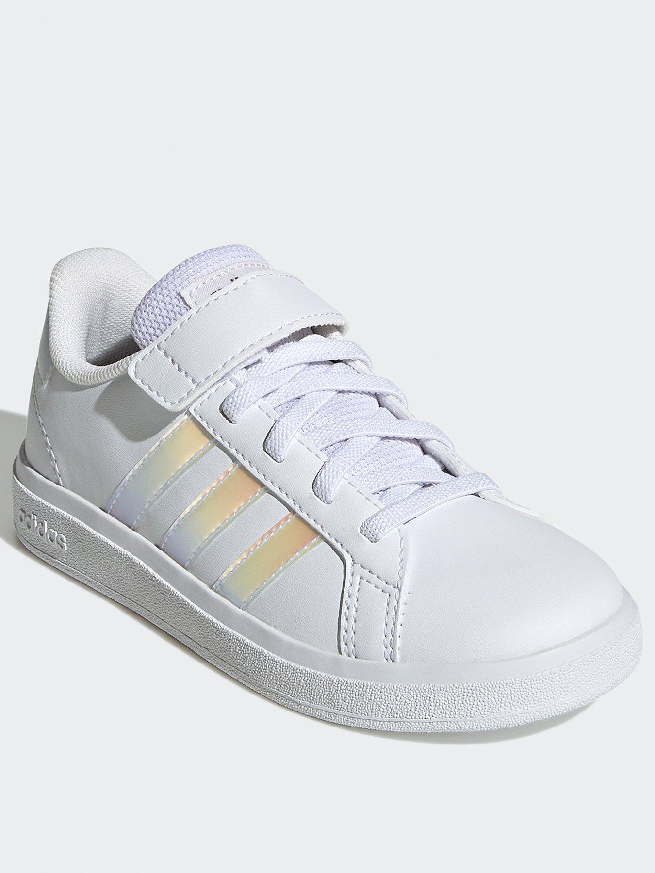 Girls white outlet adidas trainers