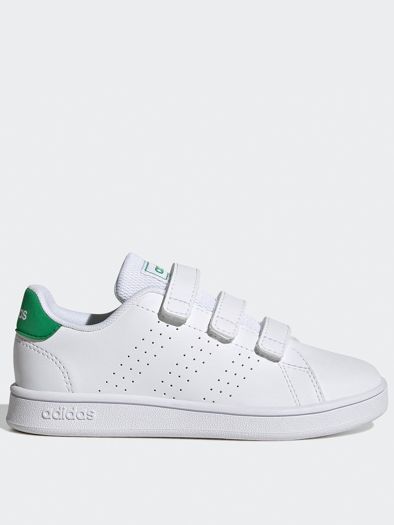 adidas Sportswear Kids Unisex Advantage Trainers White Green