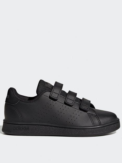 adidas-sportswear-kids-unisex-advantage-trainers-black