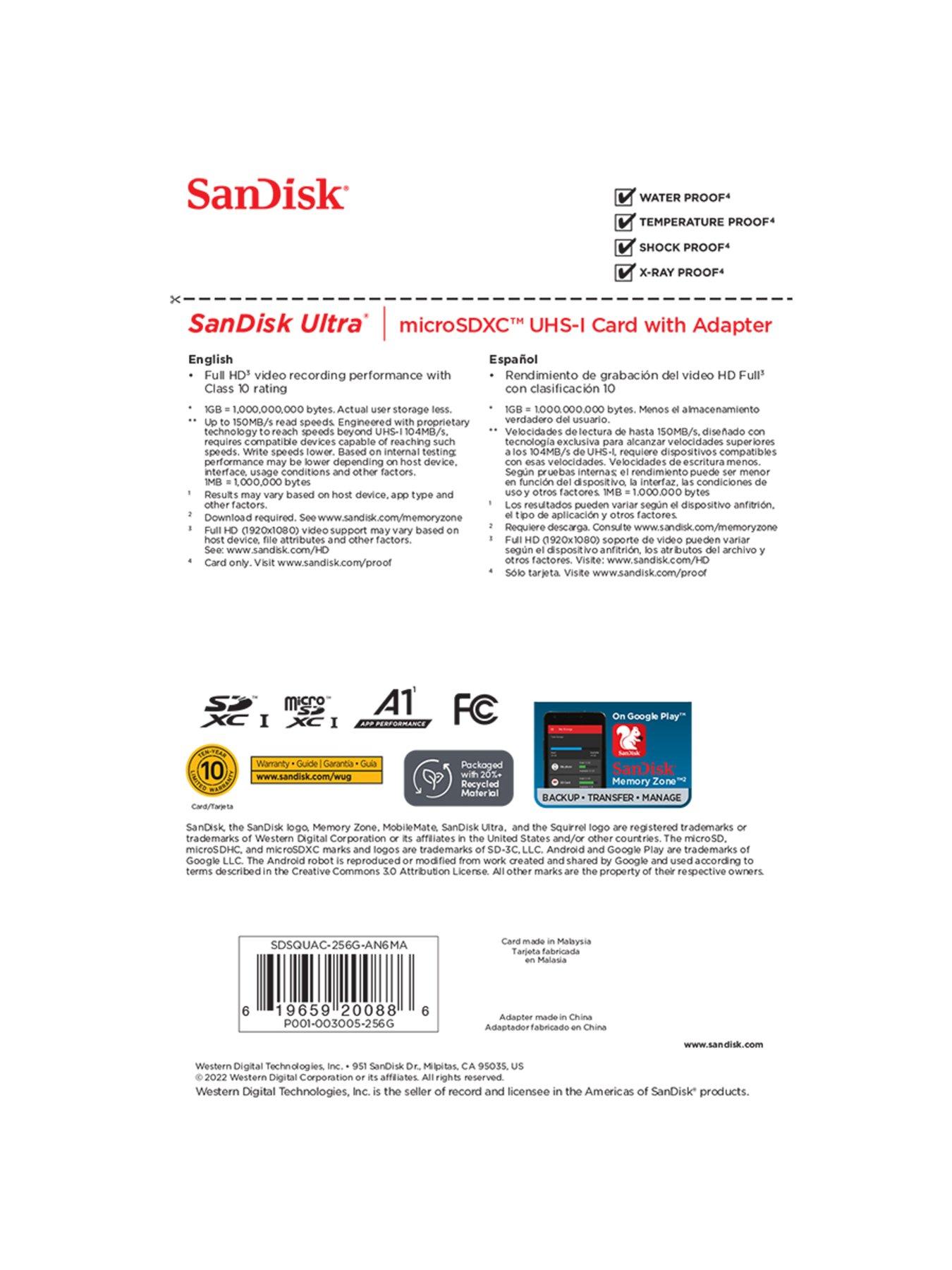 Image 5 of 5 of SanDisk Ultra microSD 256GB + SD Adapter