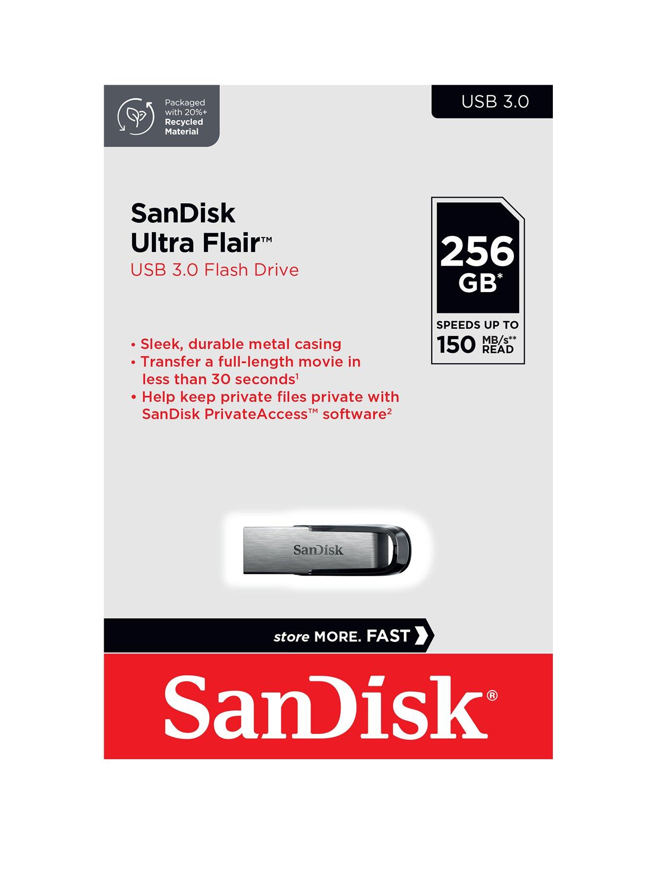 undefined Ultra Flair 256GB, USB 3.0 Flash Drive, 150MB/s read