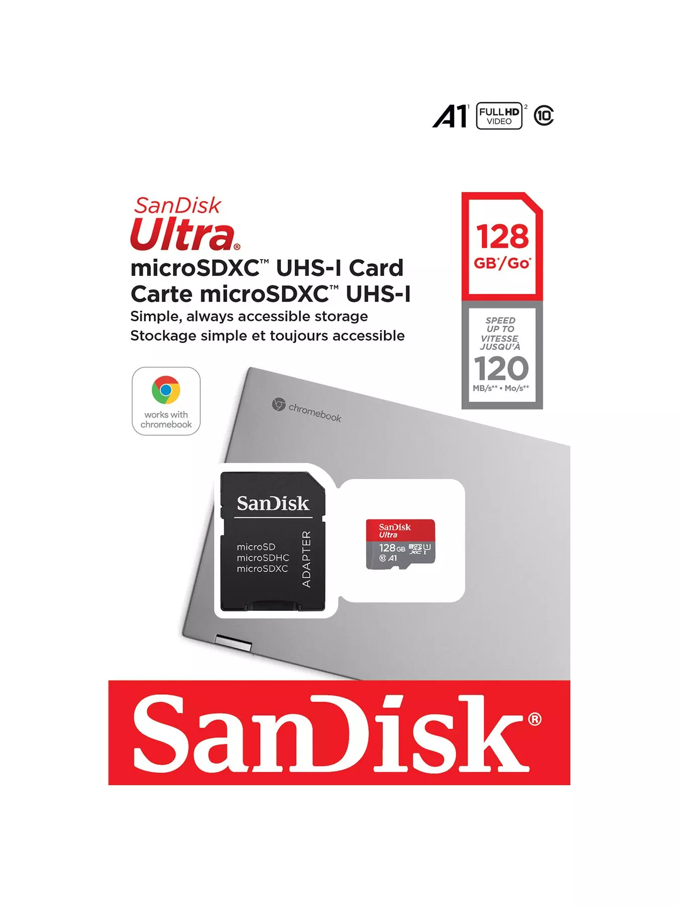 Sandisk 256Go Extreme PRO microSDXC™ UHS-I l Stockage et Carte Mémoire