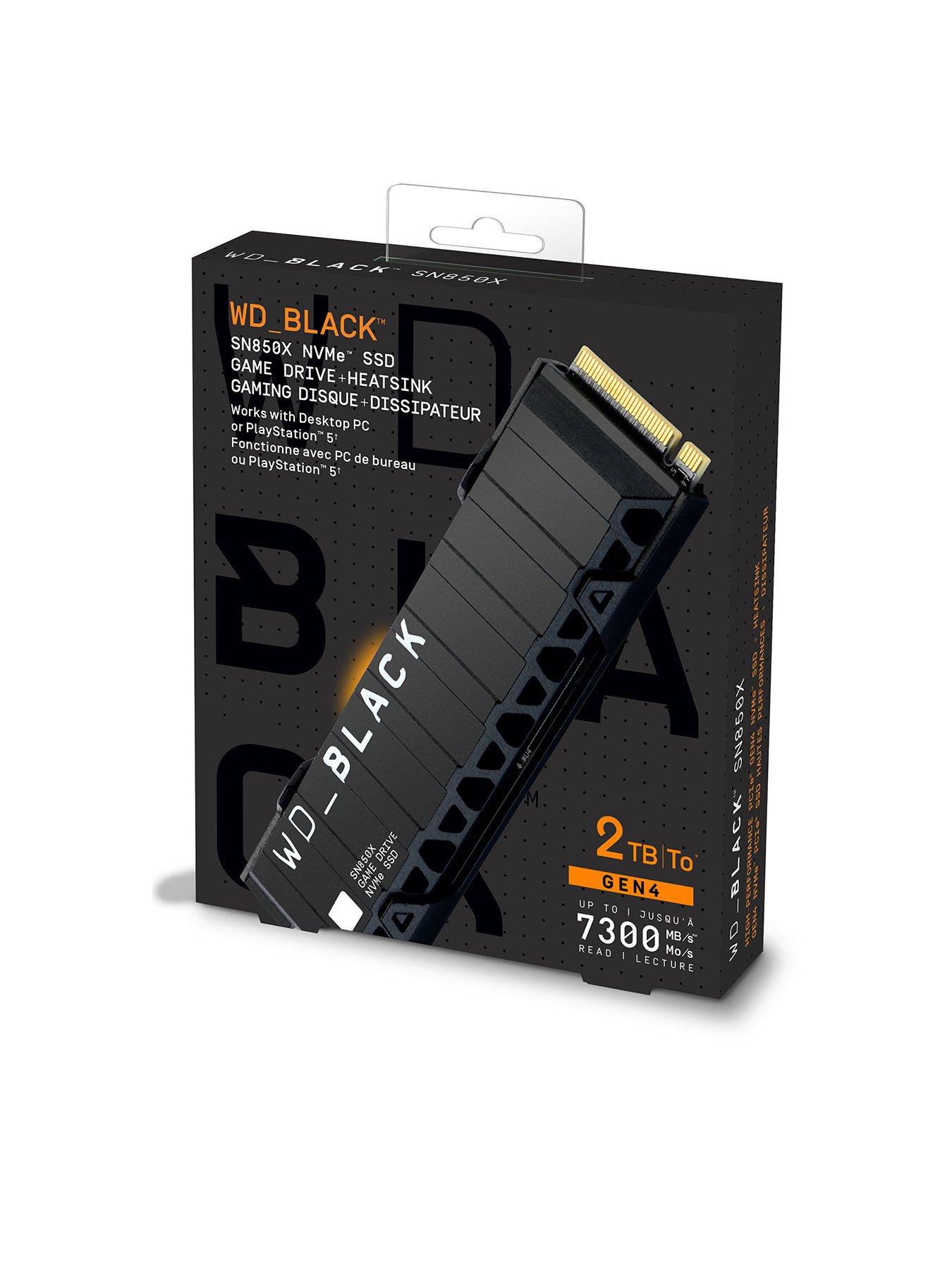 undefined WD_BLACK 2TB SN850X Heatsink SSD M.2 PCIe