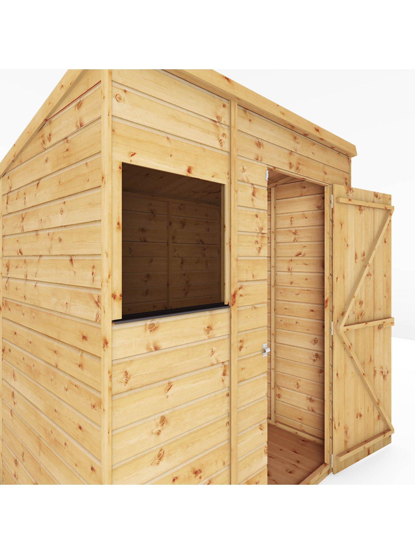  image of mercia-6-x-4ft-shiplap-pent-shed