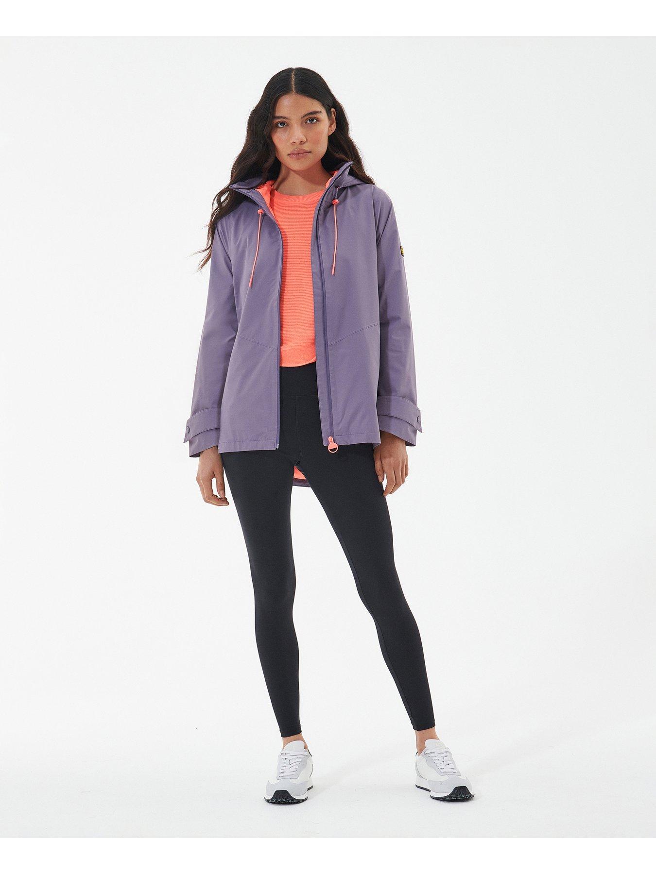 Barbour international jacket sales purple