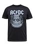  image of d555-highway-official-acdc-hells-bells-printed-t-shirt-black