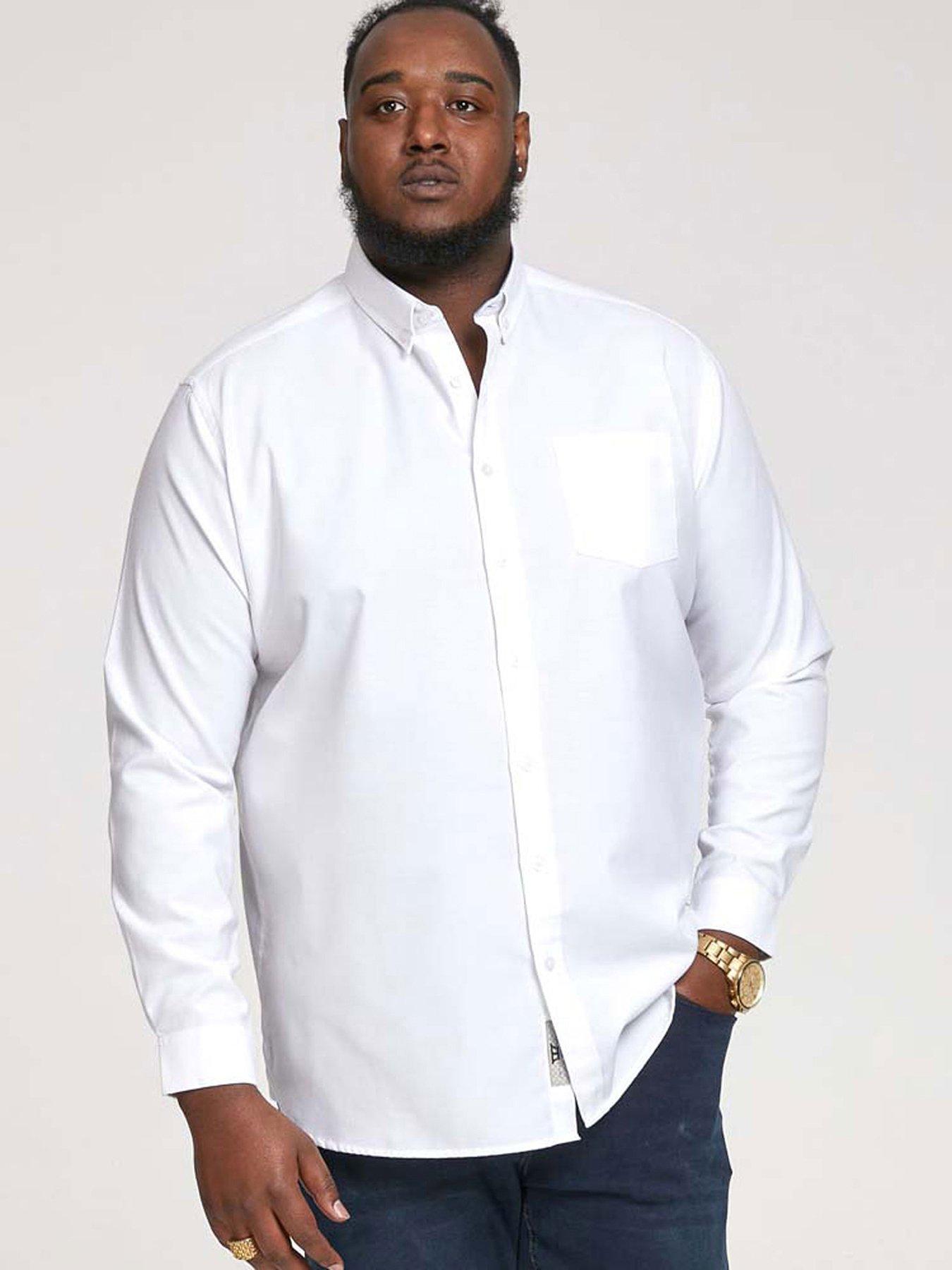 undefined Richard Basic Oxford Long Sleeve Shirt -White