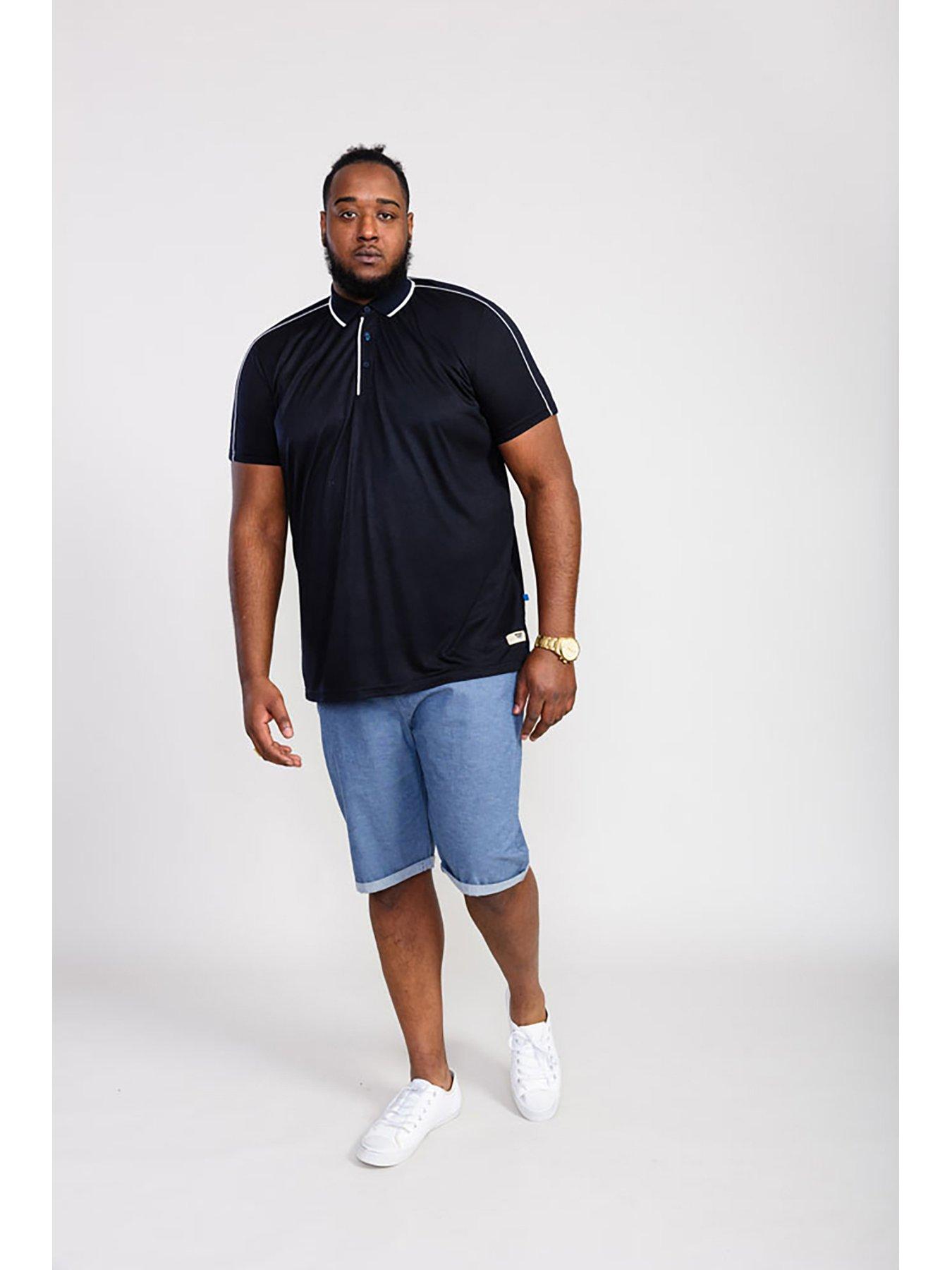 back image of d555-sussex-piping-detail-and-tipping-jersey-polo-shirt-navy