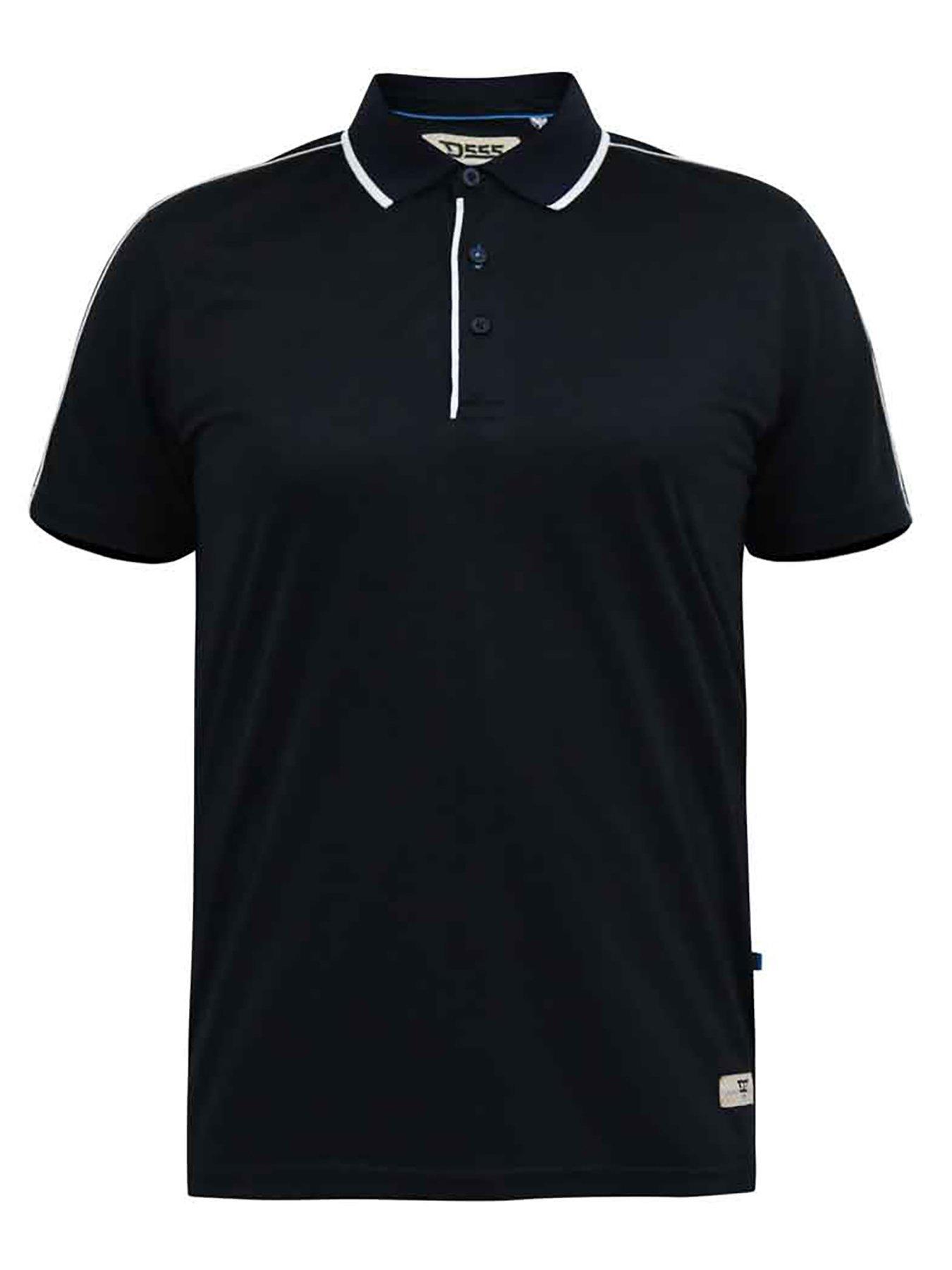  image of d555-sussex-piping-detail-and-tipping-jersey-polo-shirt-navy