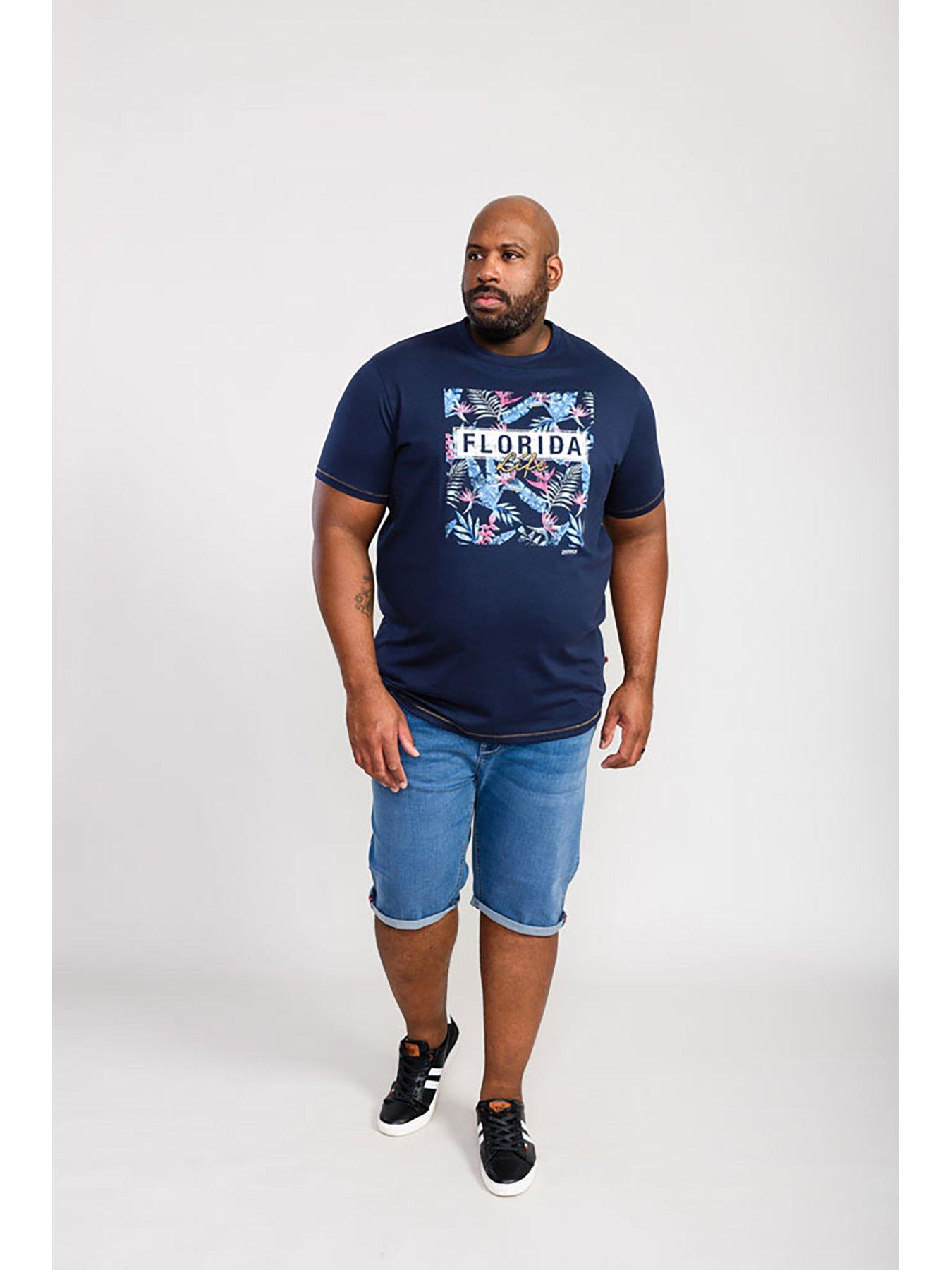 Image 3 of 5 of D555 Prestwick Florida Floral Printed T-Shirt
