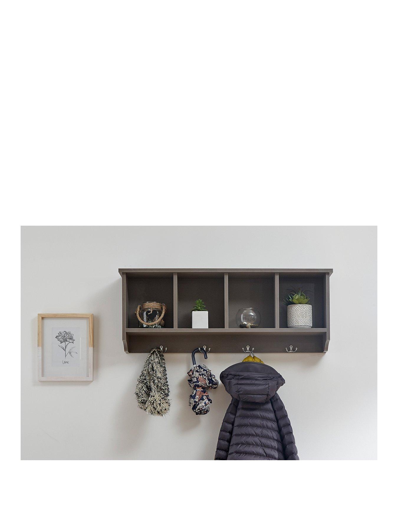 GFW Kempton Wall Rack - Grey
