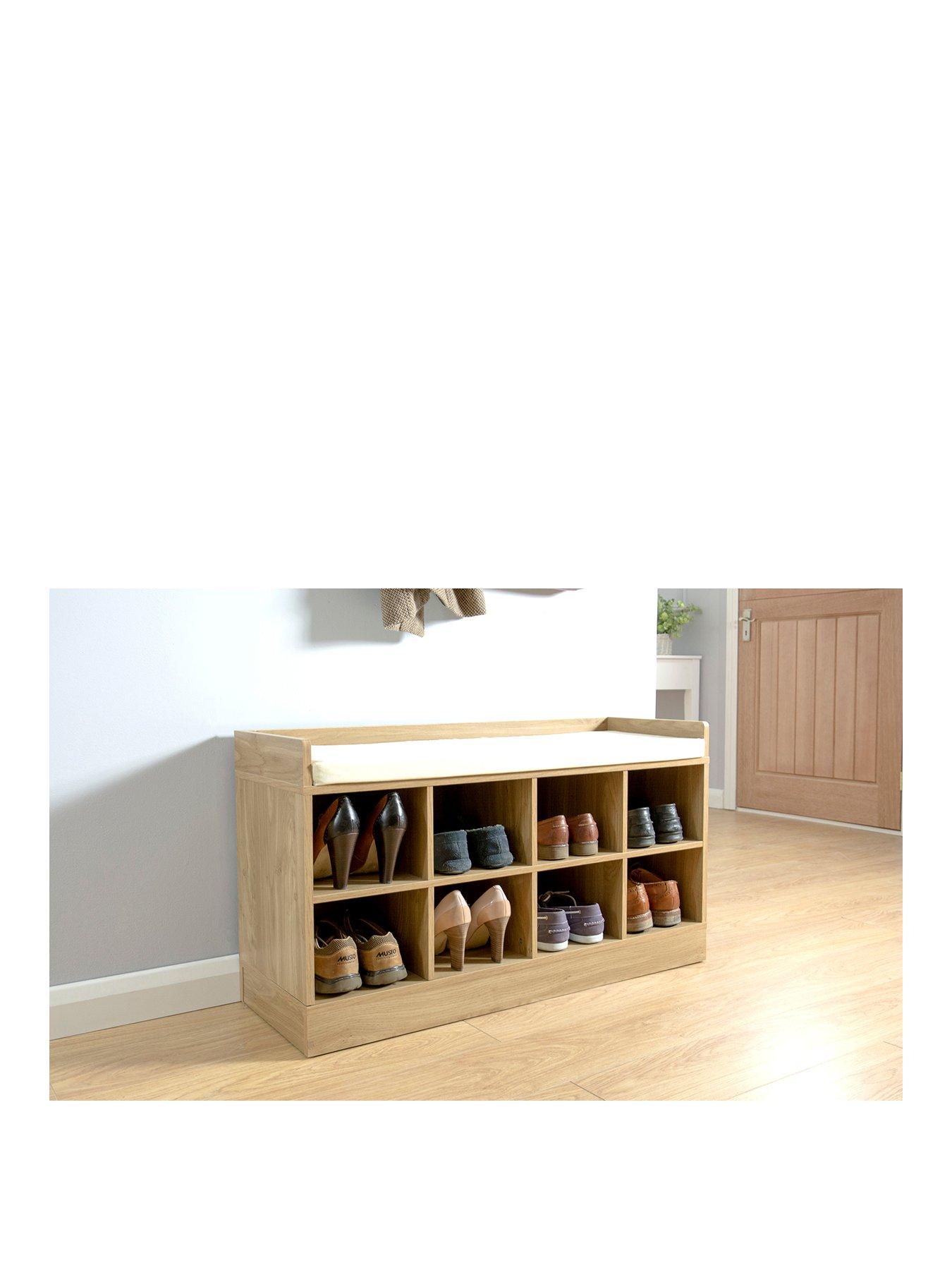GFW Kempton Shoe Bench - Oak