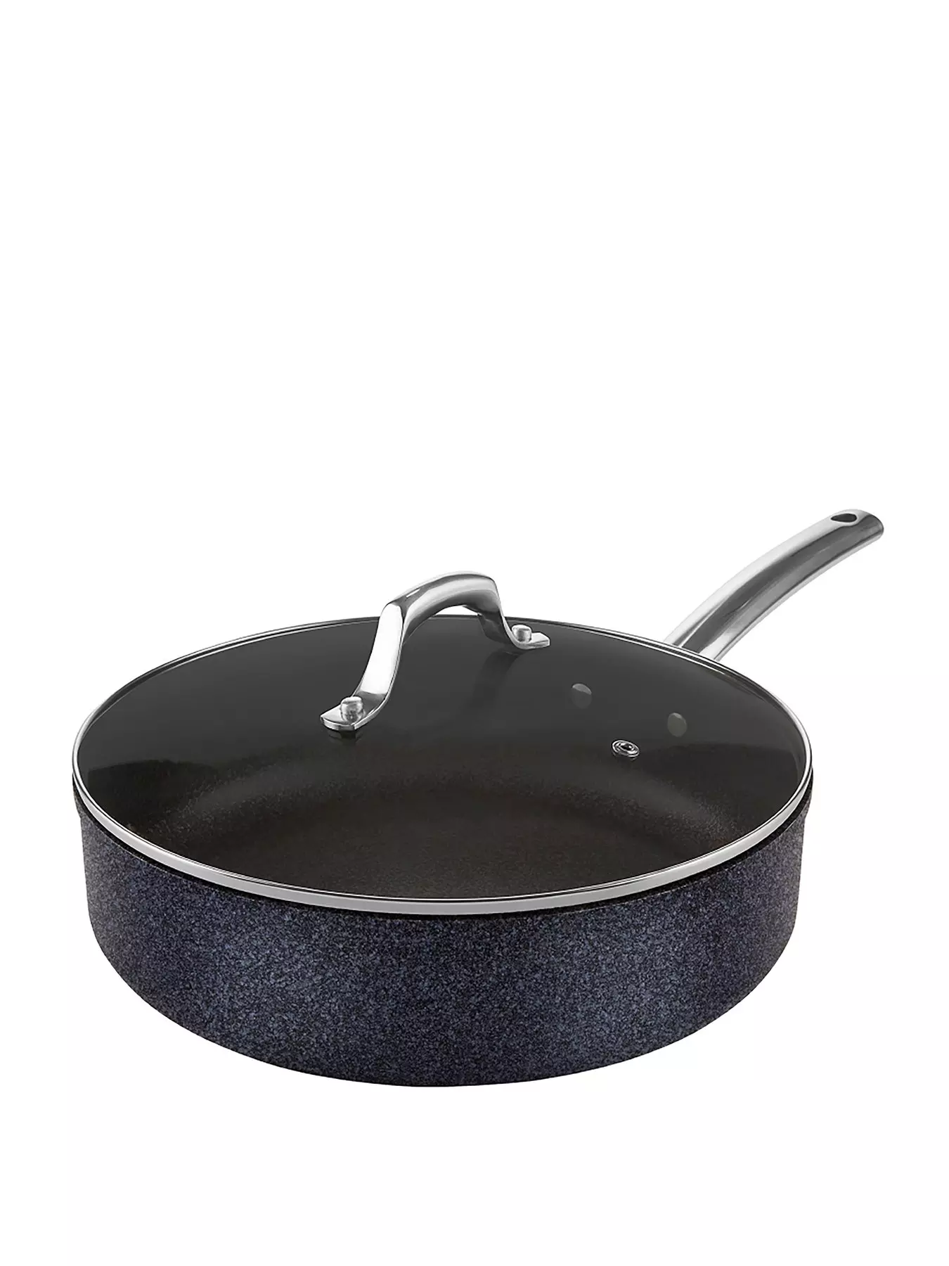 The Rock Gourmet Non-Stick 3L Saucepan with Lid (Grey)