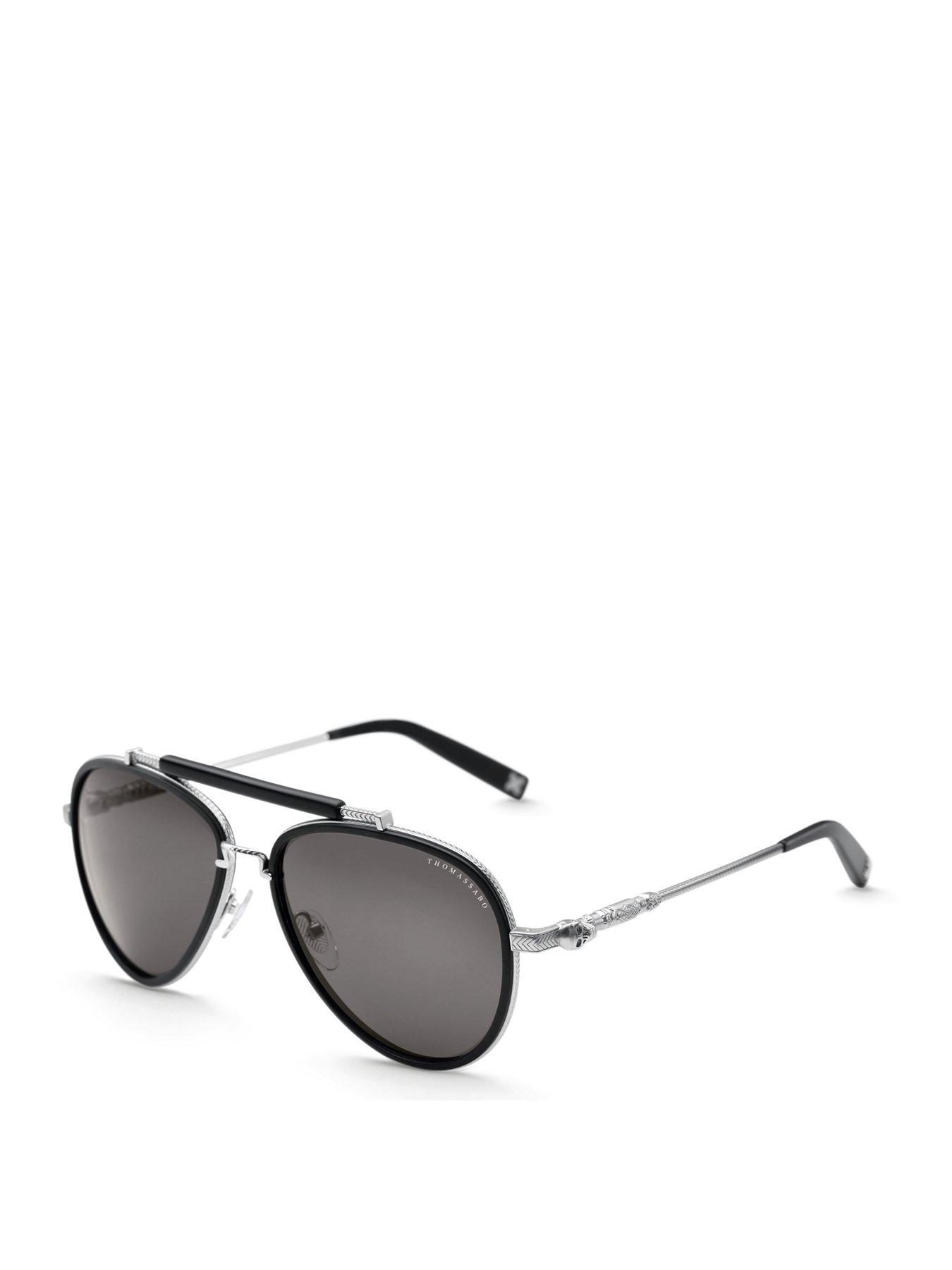 undefined Harrison Grey Pilot Sunglasses