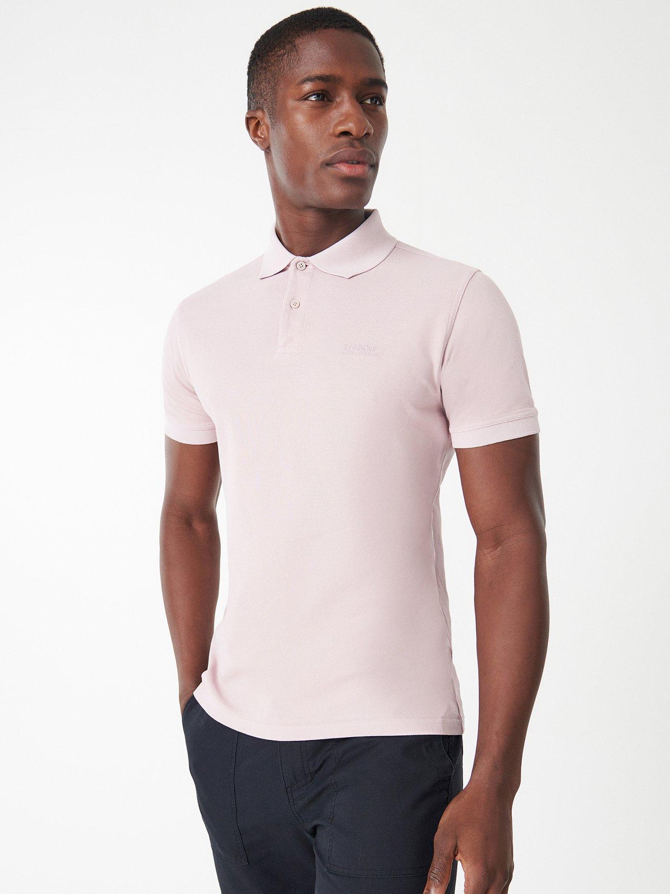 Barbour International Essential Garment Dye Polo Shirt - Pink ...