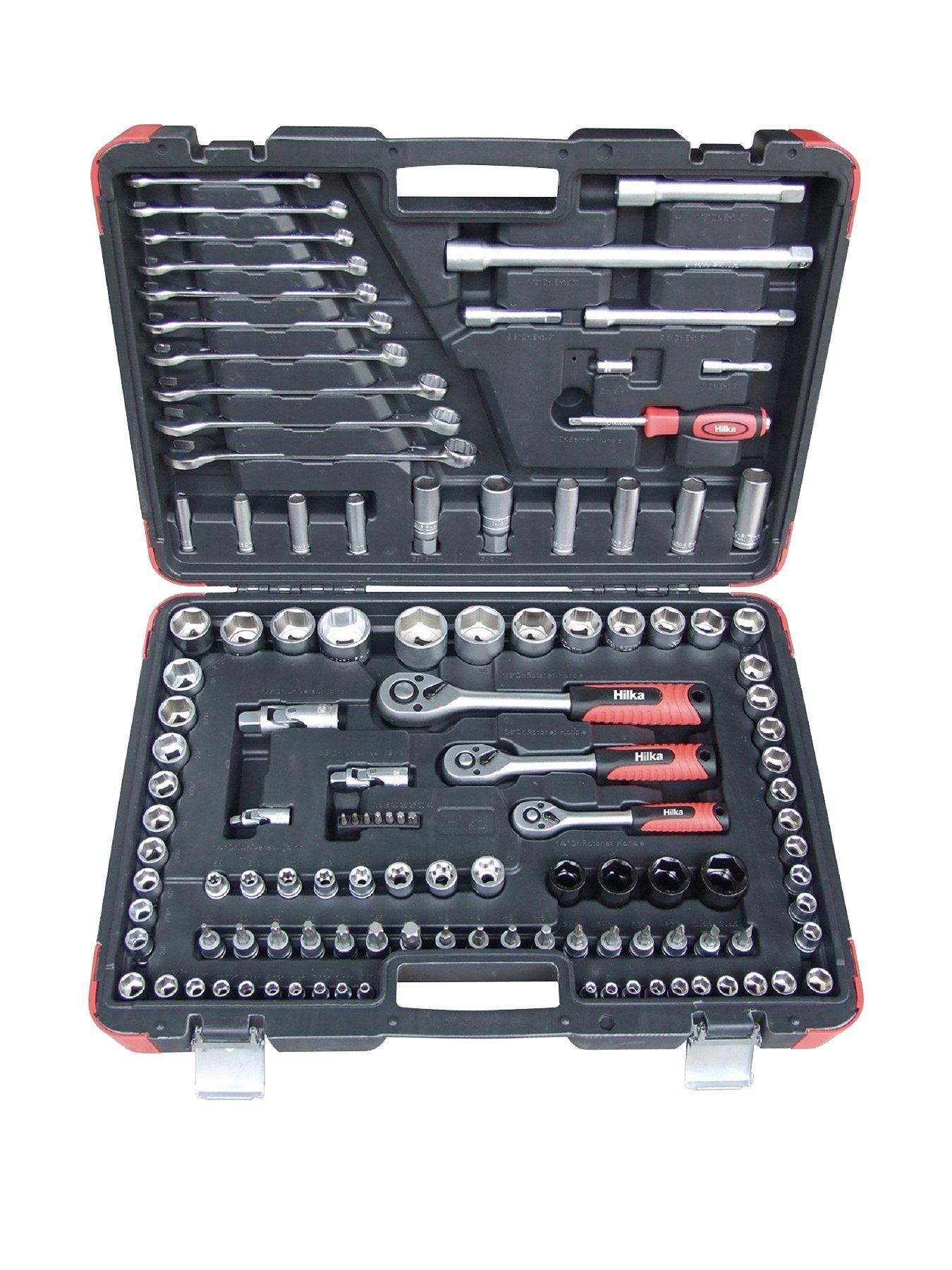 Image 1 of 2 of Hilka 120 pce 1/4", 3/8" &amp; 1/2" Dr Socket Set