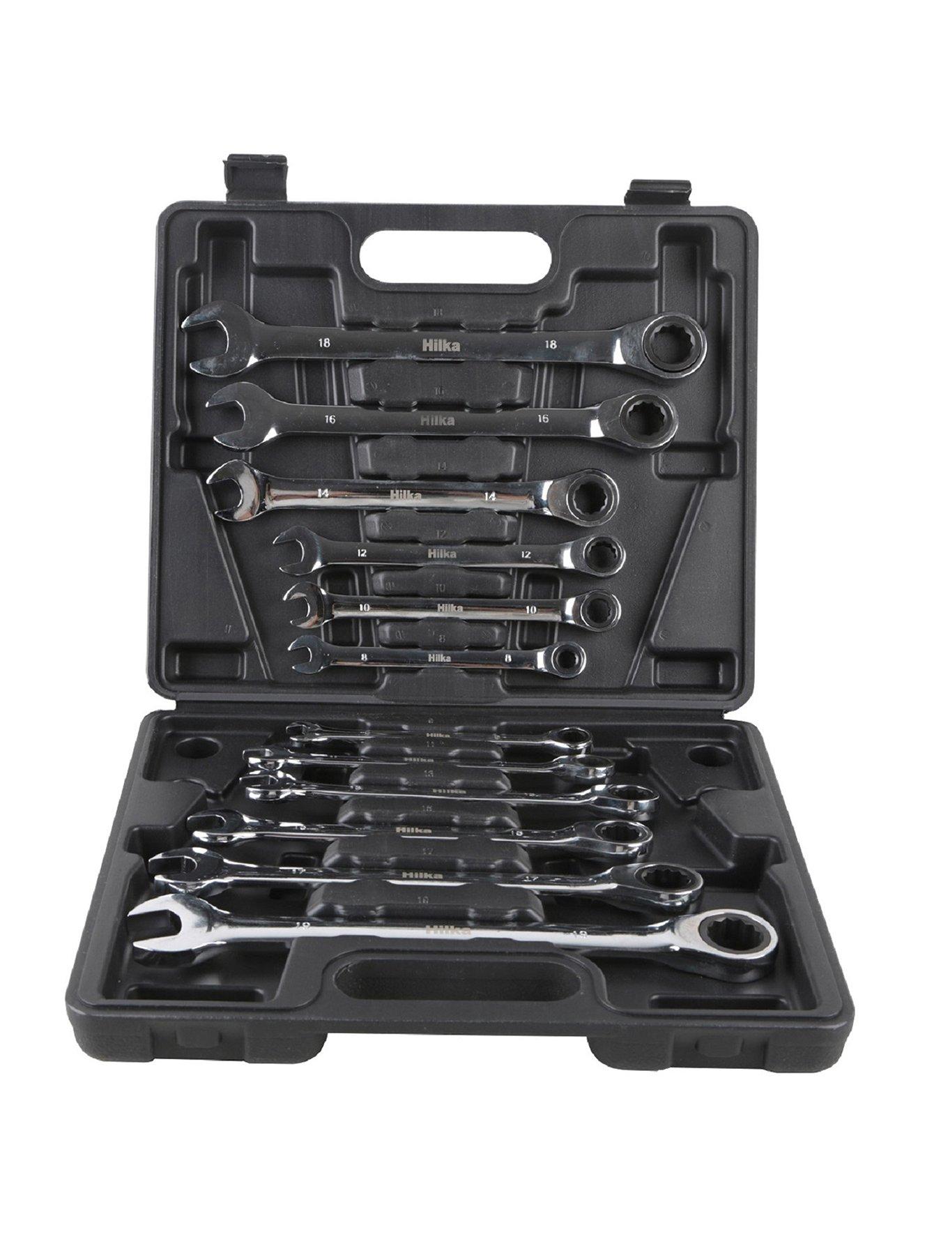 Image 1 of 3 of Hilka 12 pce Ratchet Combination Spanner Set Metric Pro Craft