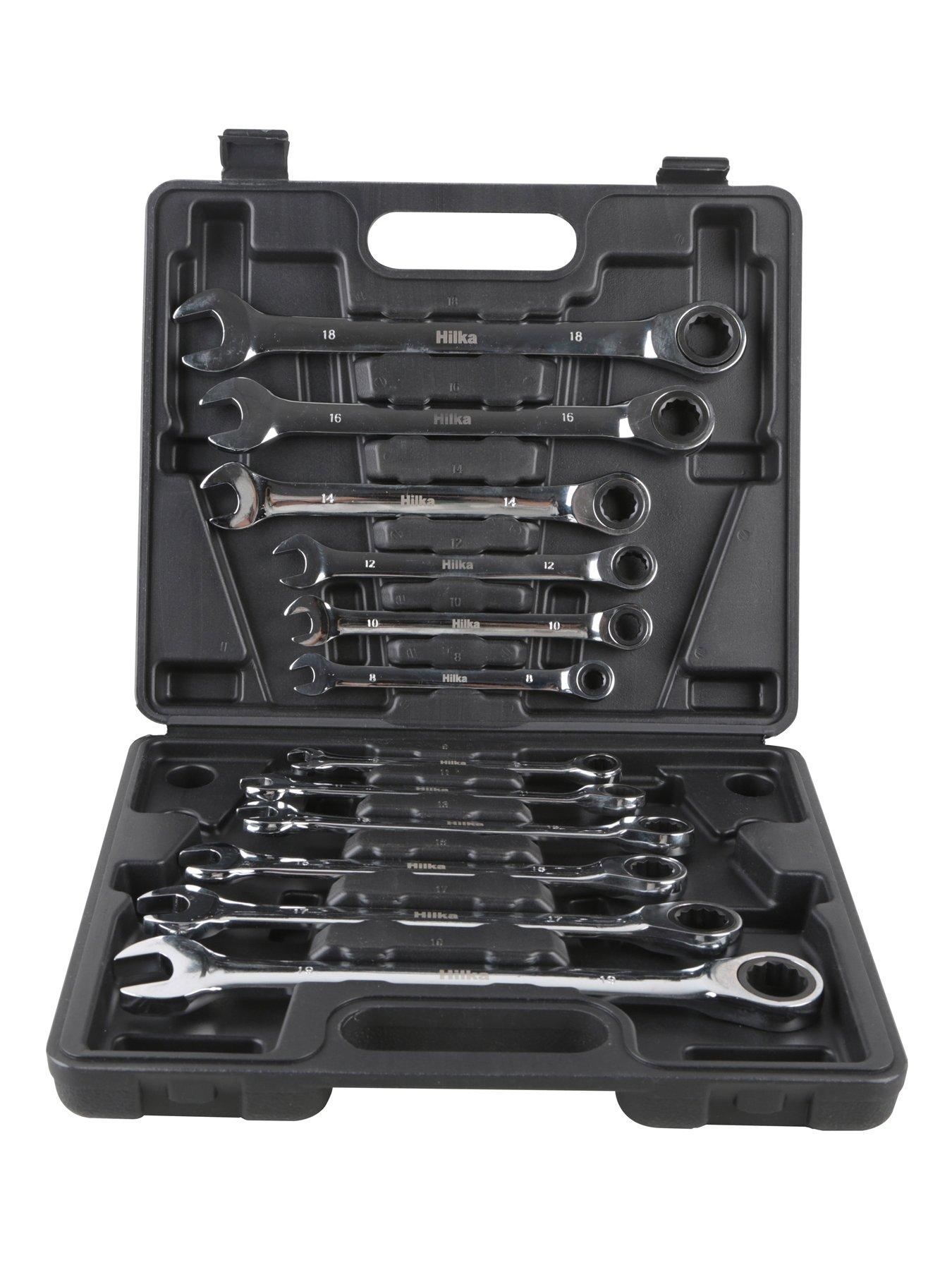 Image 2 of 3 of Hilka 12 pce Ratchet Combination Spanner Set Metric Pro Craft
