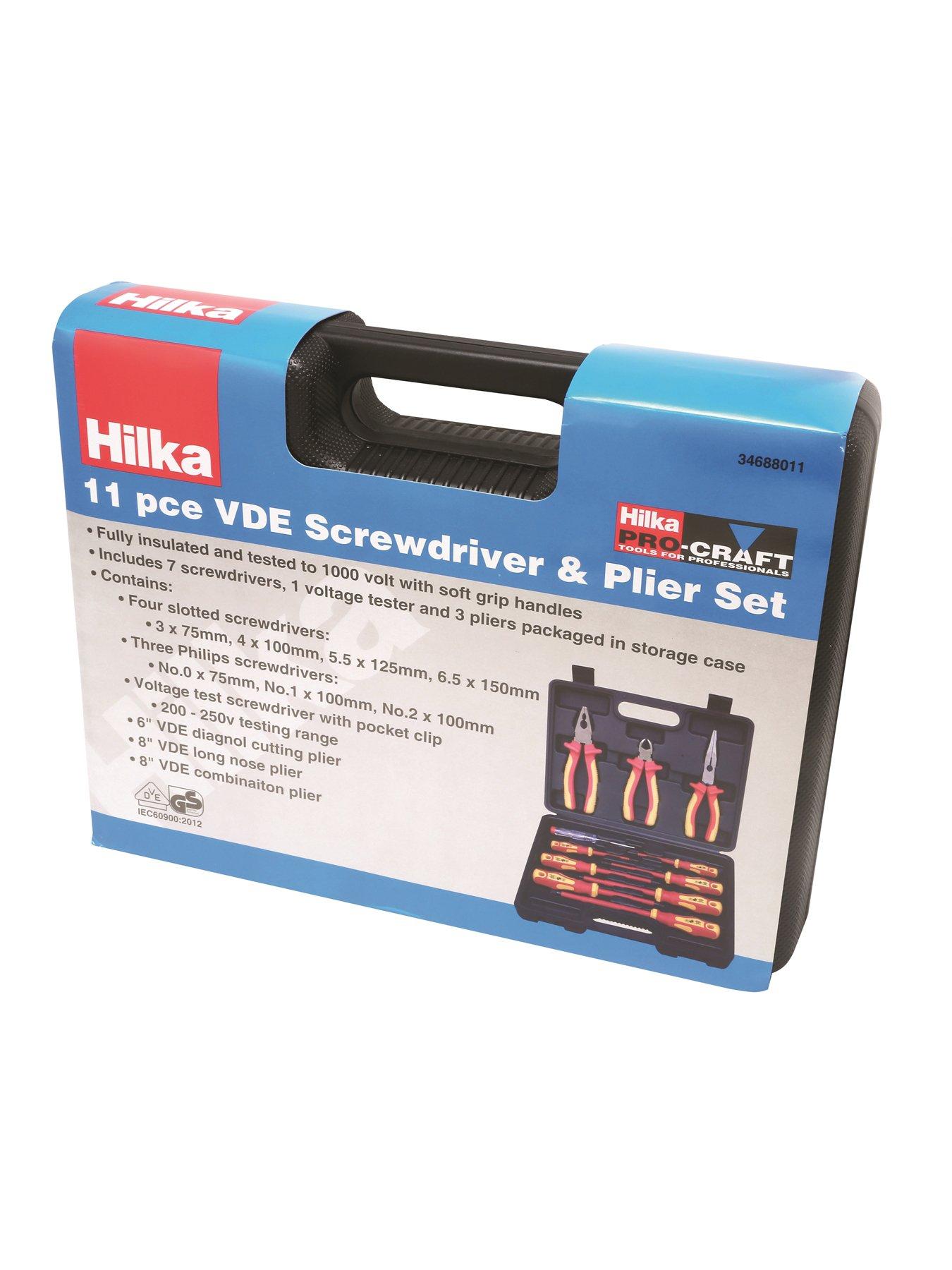 Image 4 of 4 of Hilka 11 pce VDE Screwdriver & Pliers Set