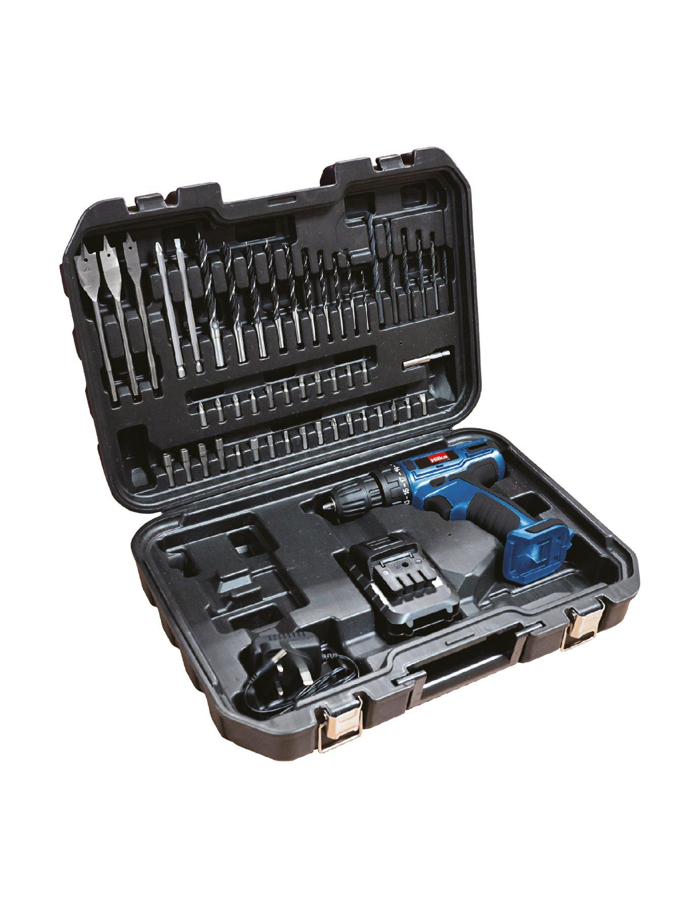Image 2 of 4 of Hilka 18V Li-ion Cordless Drill/Driver with 50 Accessories
