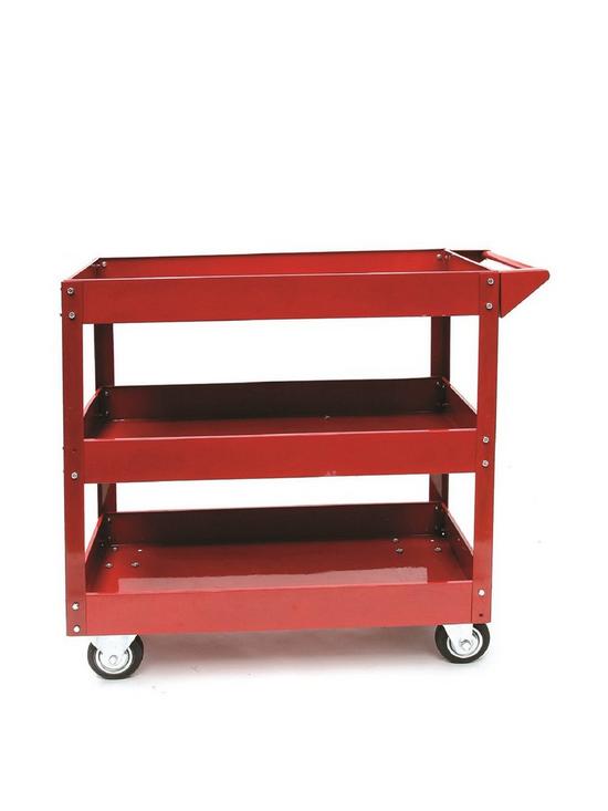 front image of hilka-tools-3-tier-service-cart