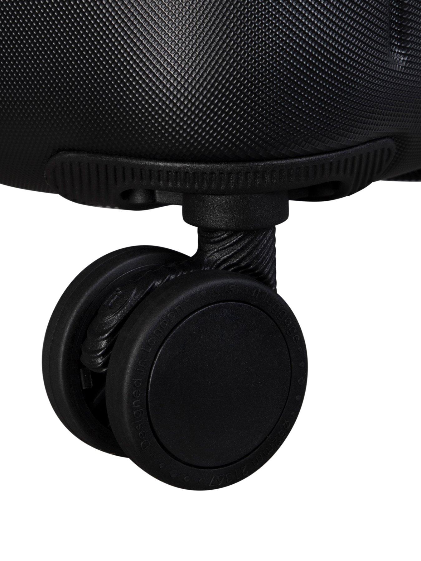 it Luggage EcoProtect Black Underseat Hardshell Suitcase