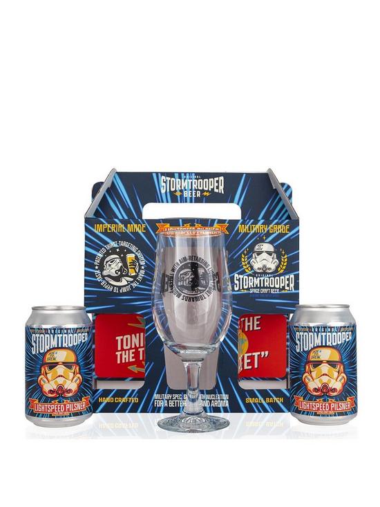 front image of star-wars-stormtrooper-space-craft-beer-lightspeed-pilsner-gift-pack