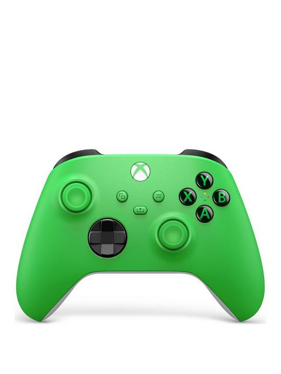front image of xbox-wireless-controller-velocity-green