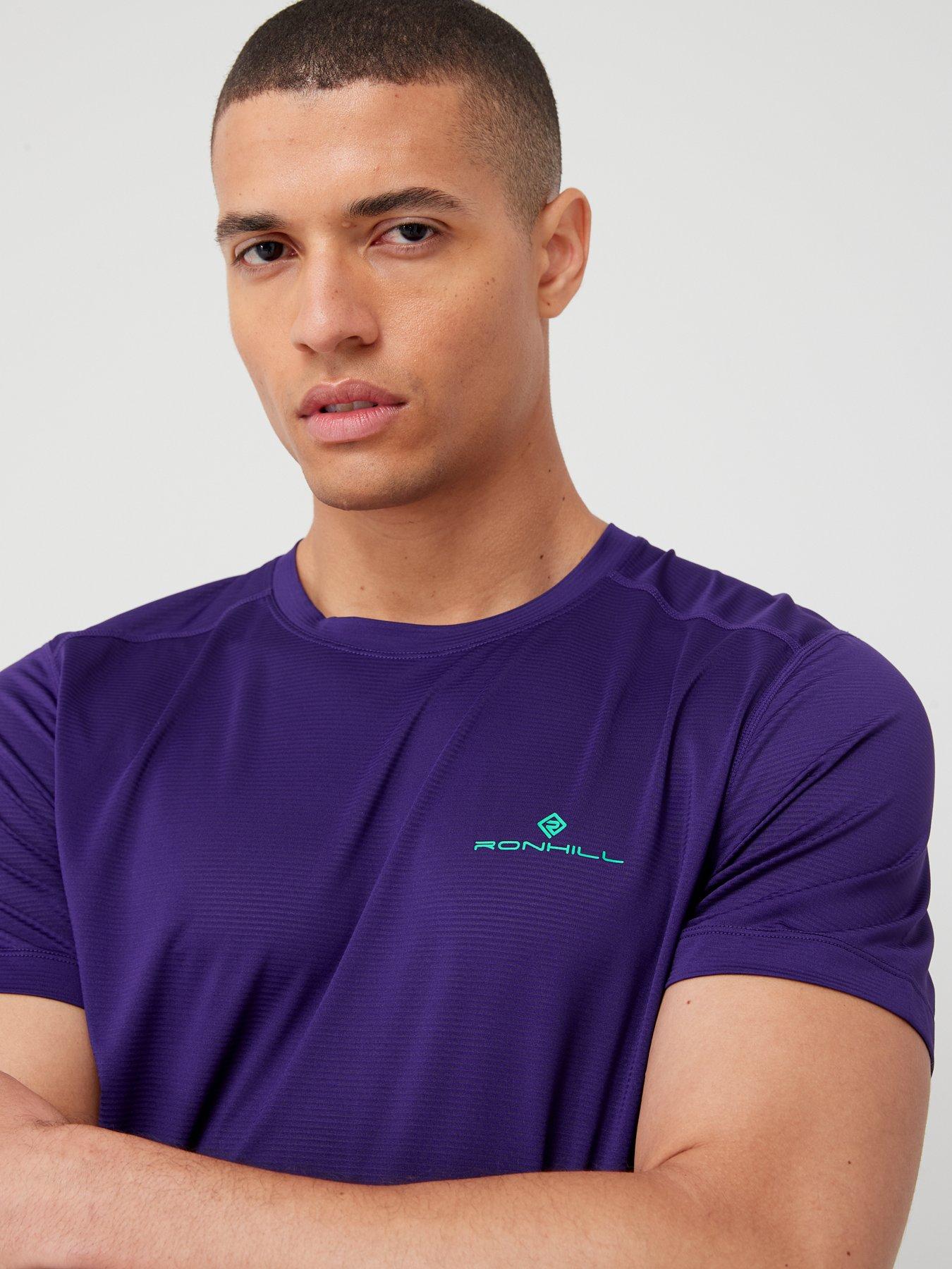  image of ronhill-mens-tech-running-short-sleeve-tee--purple