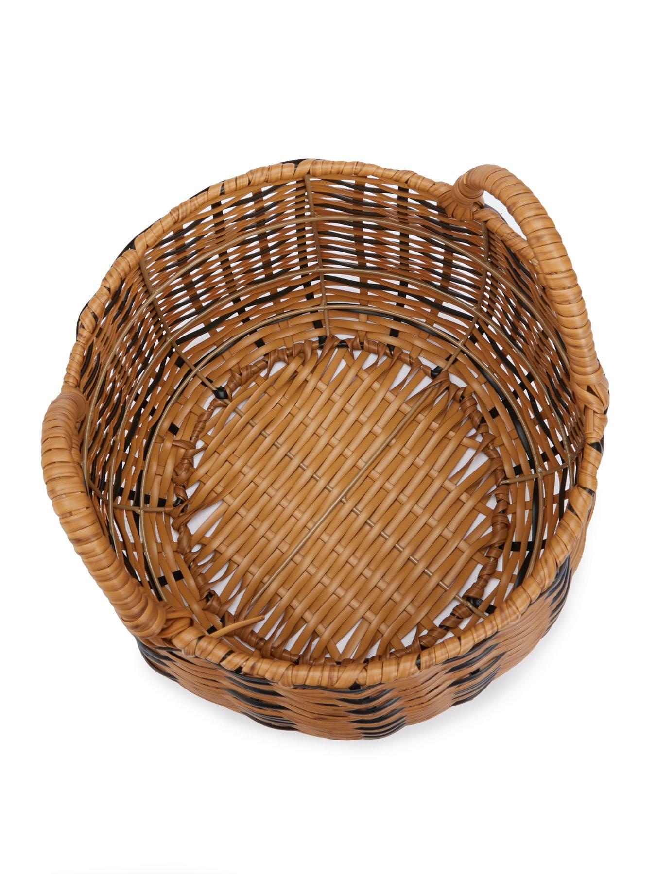  image of very-home-set-of-2-blacknatural-round-basket