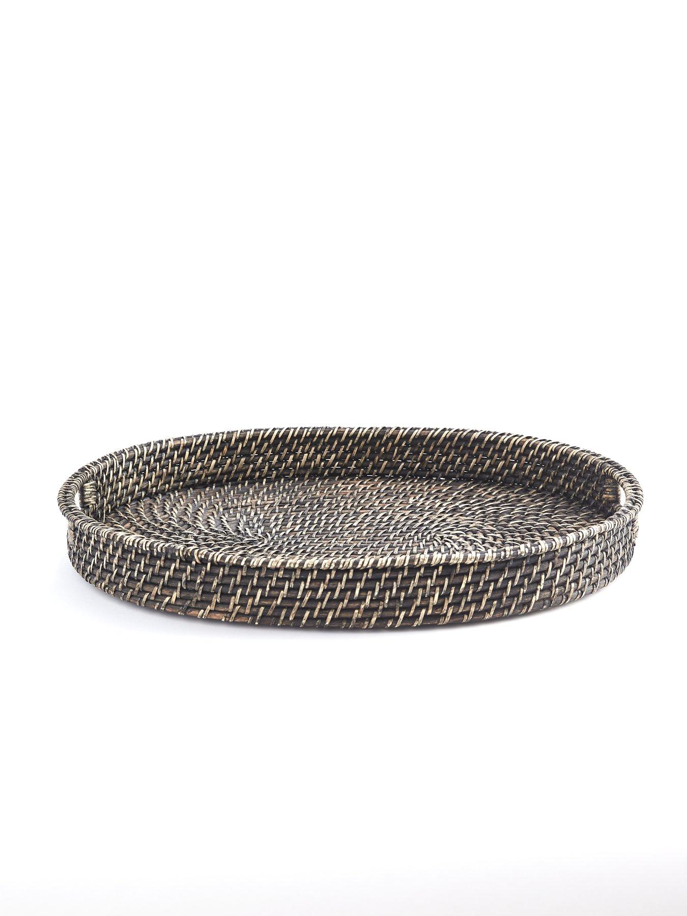 Image 2 of 6 of The Very Collection Rattan Oval Tray