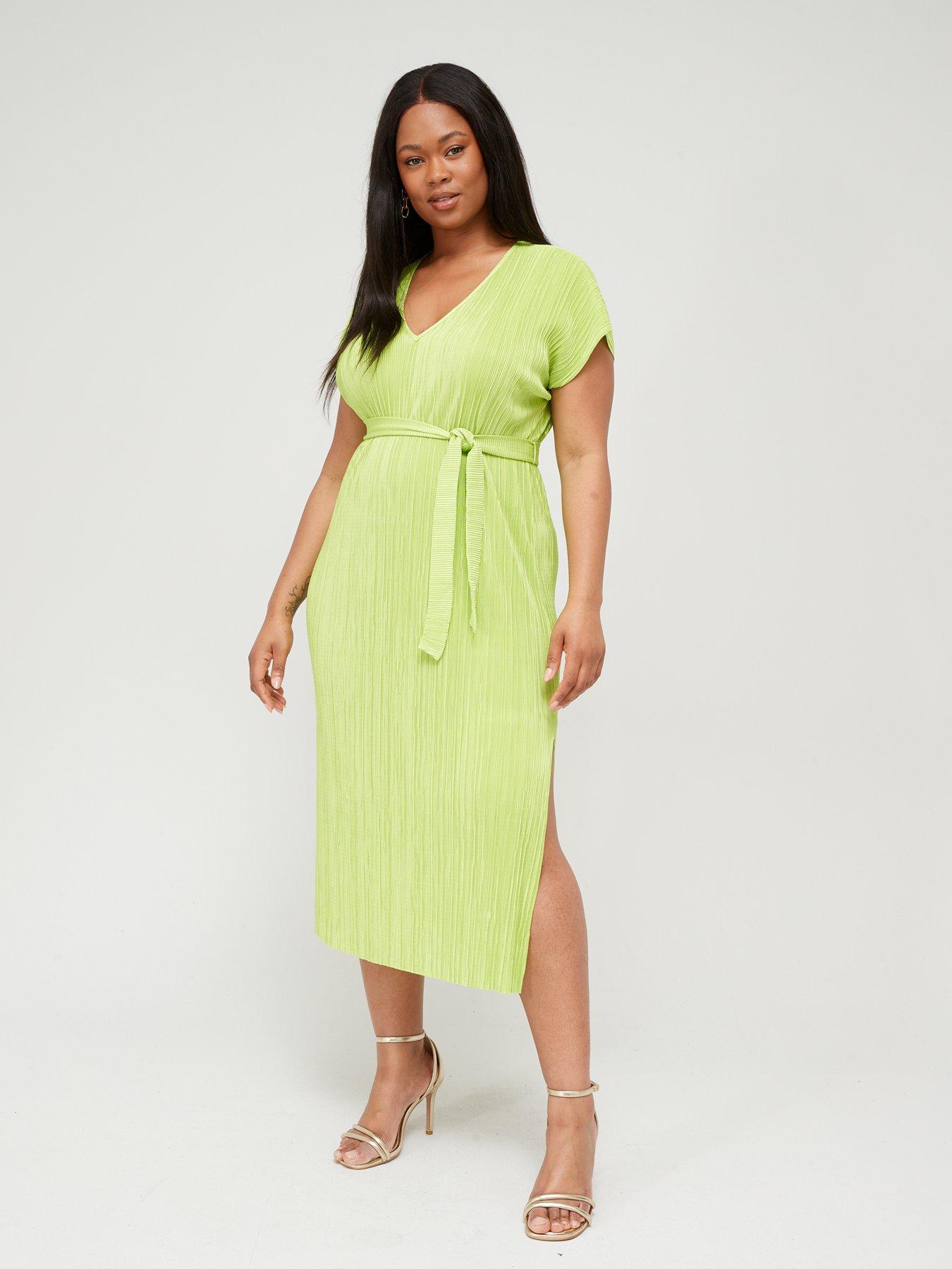 Green batwing outlet dress