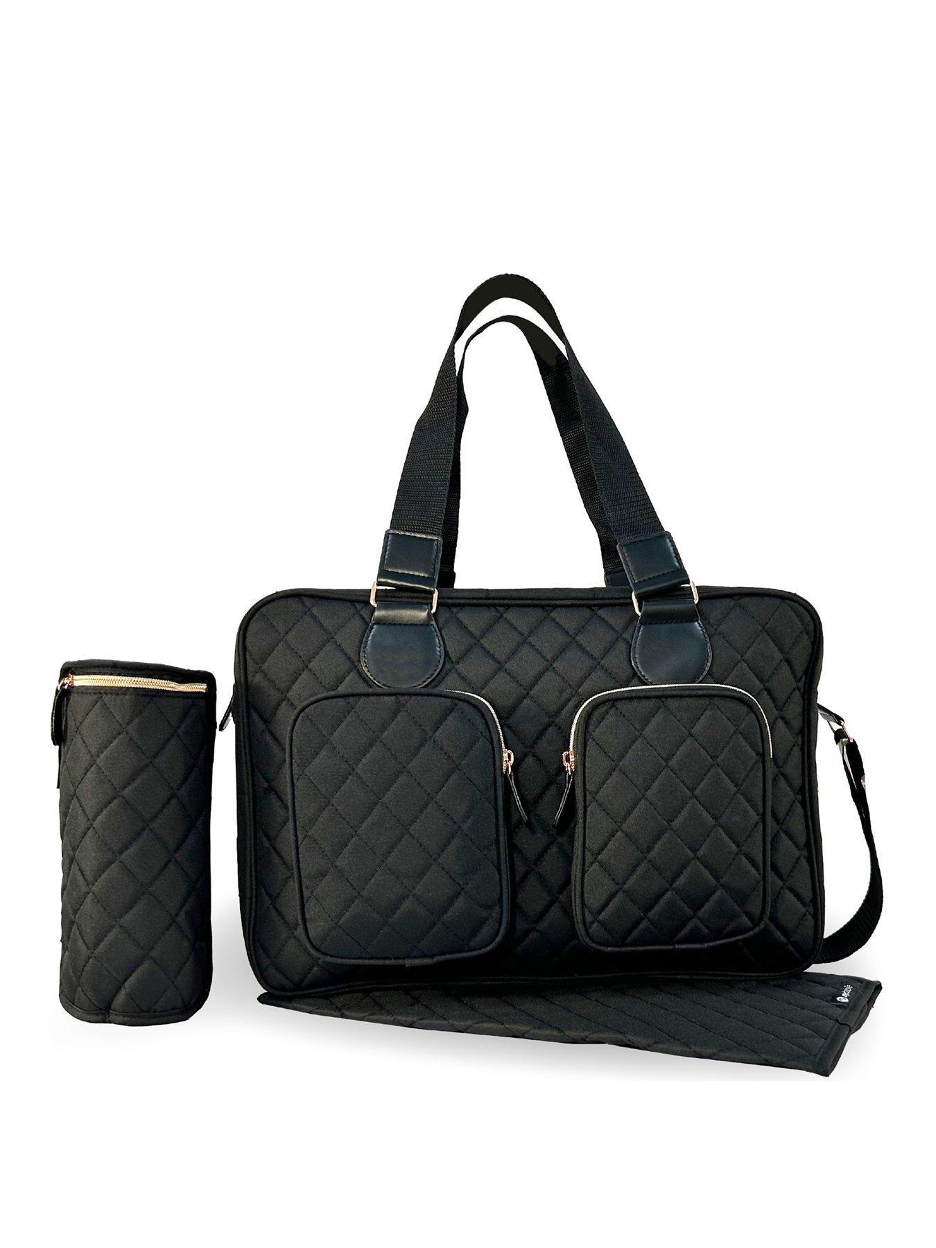 undefined Deluxe Changing Bag - Black Quilted