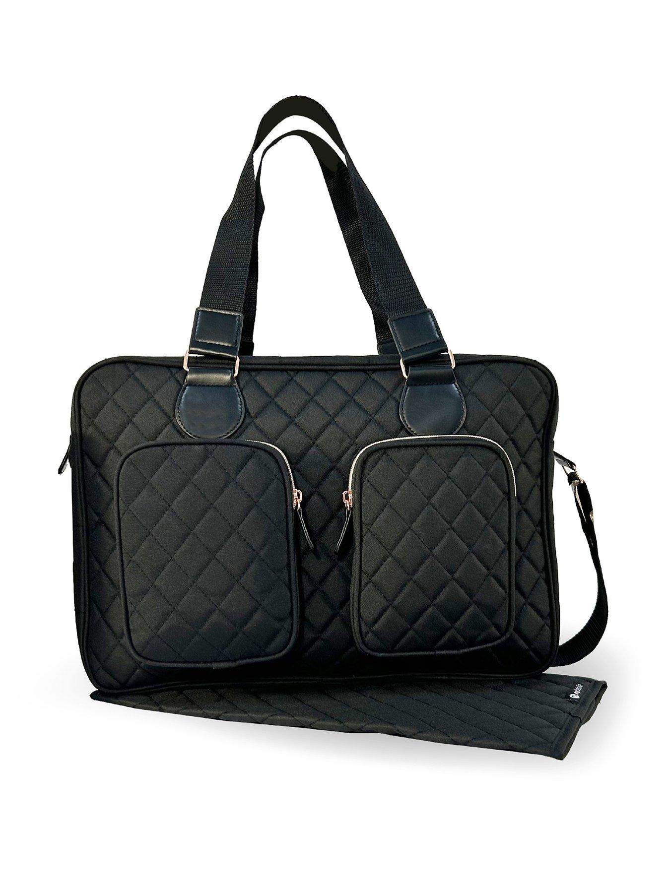 My Babiie Deluxe Changing Bag - Black Quilted