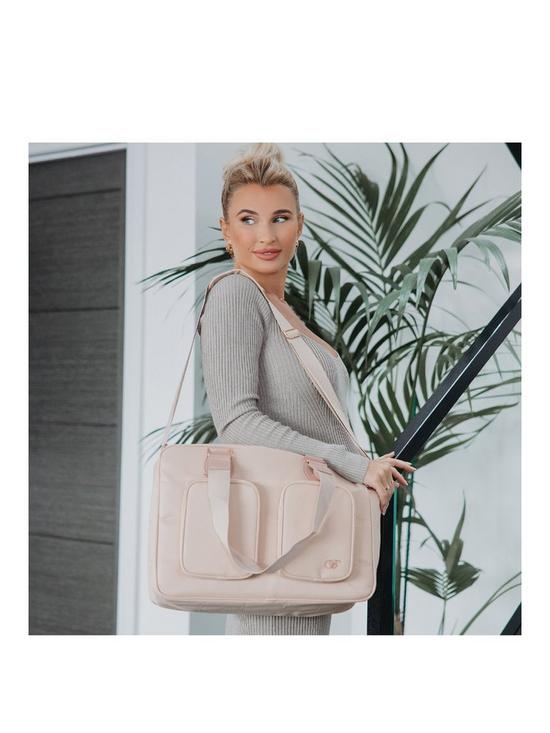 stillFront image of my-babiie-billie-faiers-blush-deluxe-changing-bag