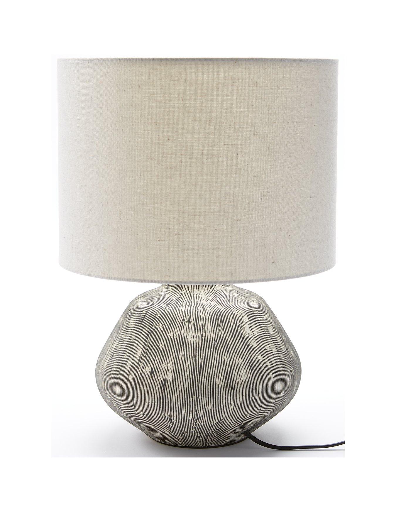  image of very-home-scratch-ceramic-table-lamp