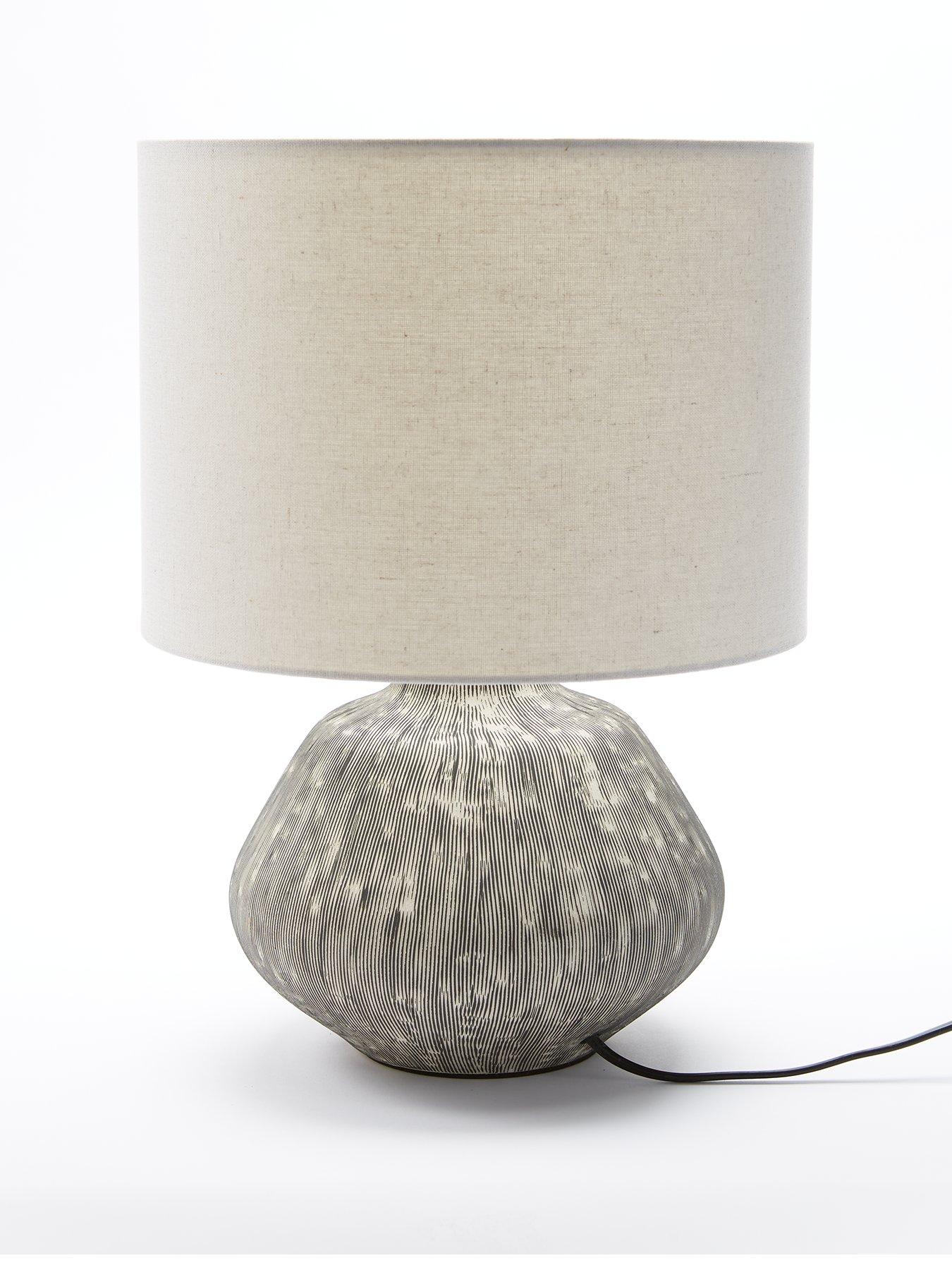 Image 2 of 6 of The Very Collection Scratch Ceramic Table Lamp