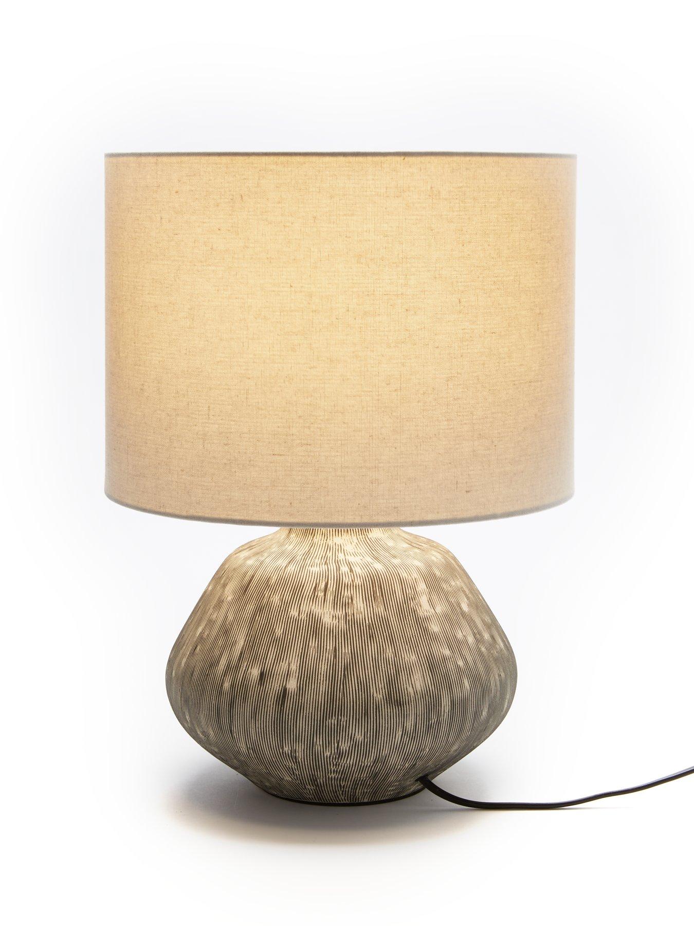 Image 3 of 6 of The Very Collection Scratch Ceramic Table Lamp
